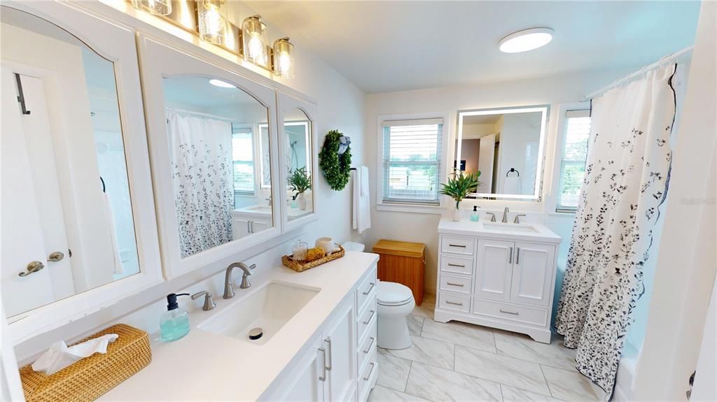 Bathroom, Dual Sink Vanities, Interior, Marble, Water