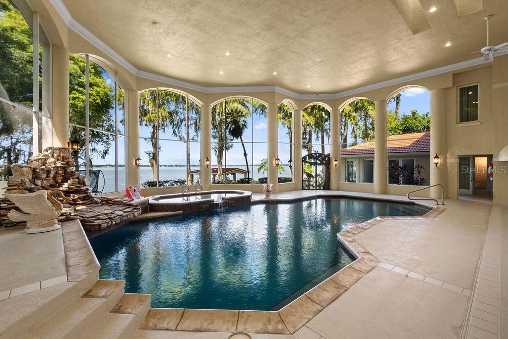 Interior, Pool, Recessed Lighting, Water