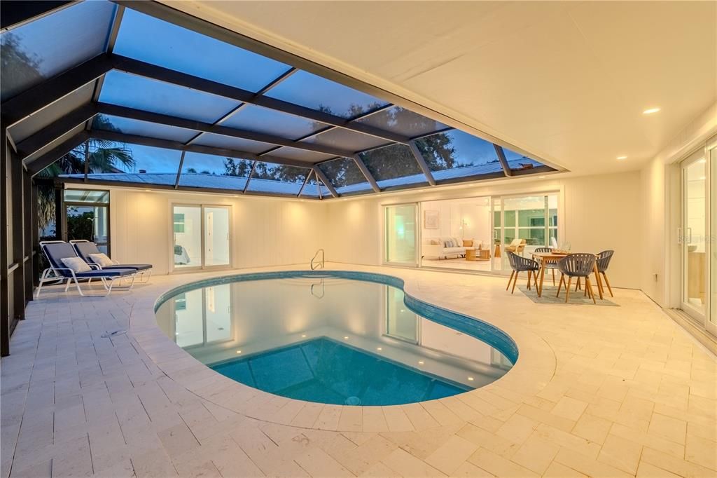 Glass Ceilings, Interior, Pool, Sun Room