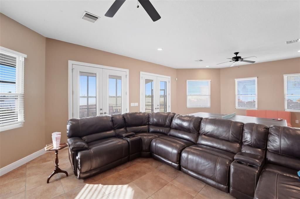 Interior, Living room, Recessed Lighting