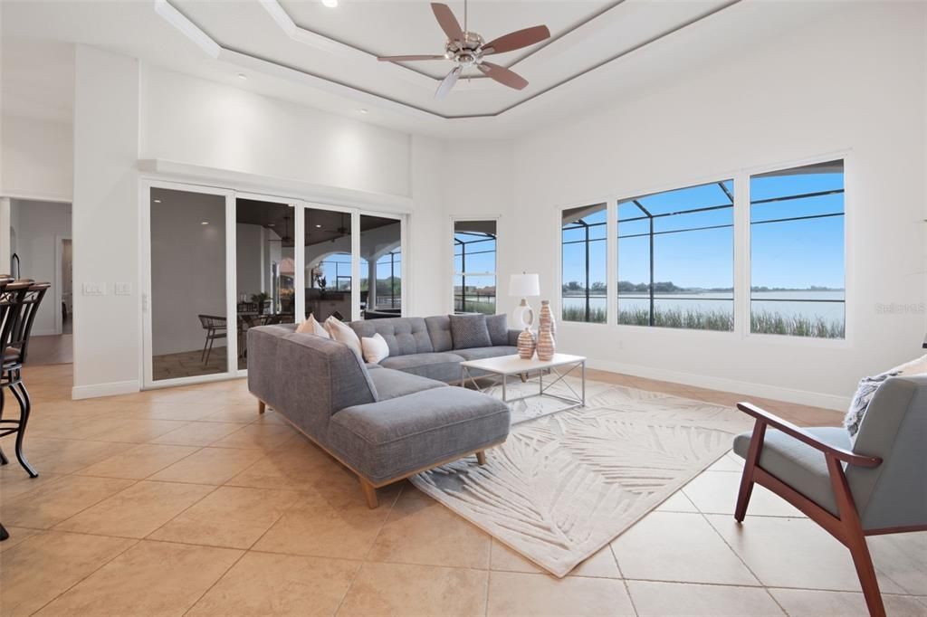 Interior, Living room, Recessed Lighting, Water