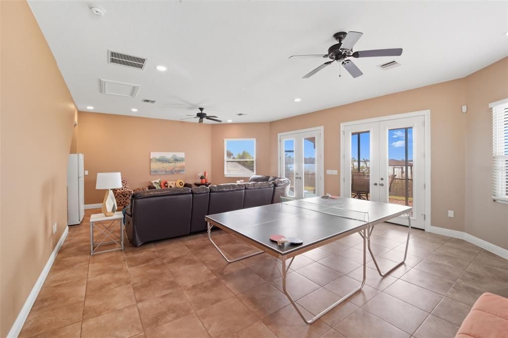 Game Room, Interior, Living room, Recessed Lighting