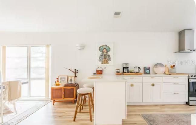 Interior, Kitchen, Wood Texture Flooring