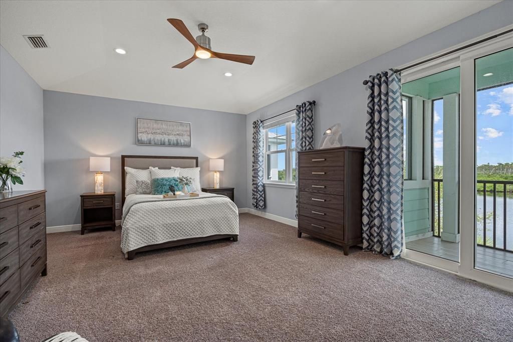 Bedroom, Interior, Recessed Lighting