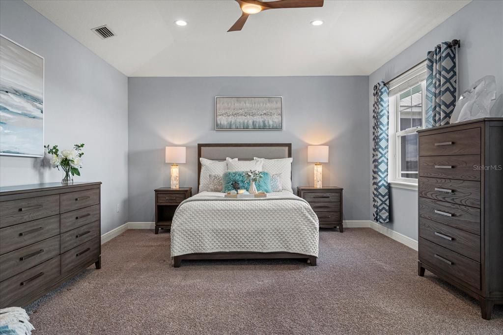 Bedroom, Interior, Recessed Lighting