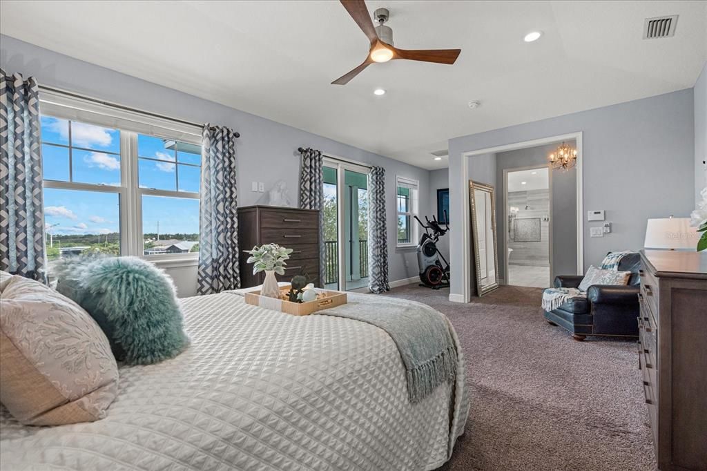 Bedroom, Fitness Equipment, Interior, Recessed Lighting
