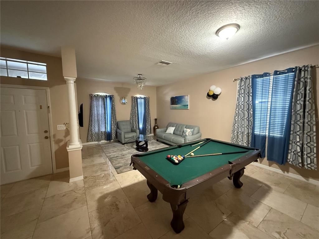 Billiard Table, Game Room, Interior