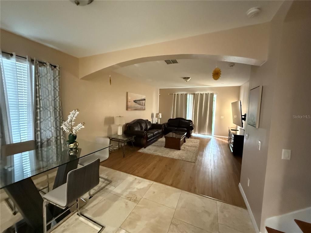 Dining room, Interior, Living room, Wood Texture Flooring