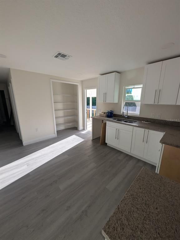 Interior, Kitchen, Wood Texture Flooring