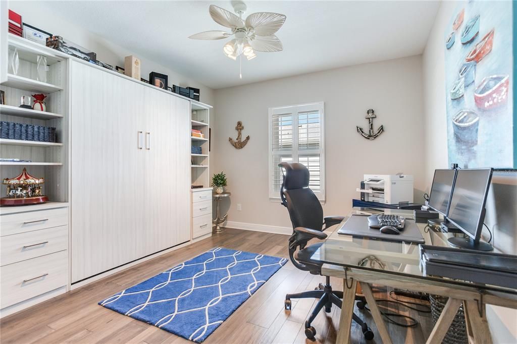 Home Office, Interior, Wood Texture Flooring