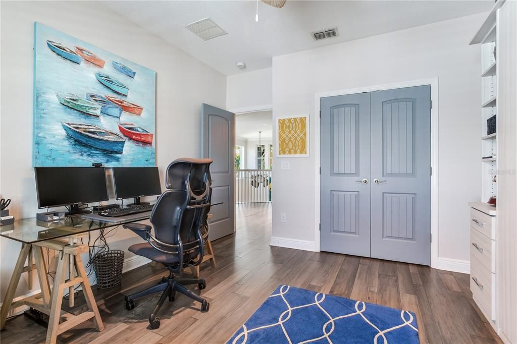 Home Office, Interior, Wood Texture Flooring