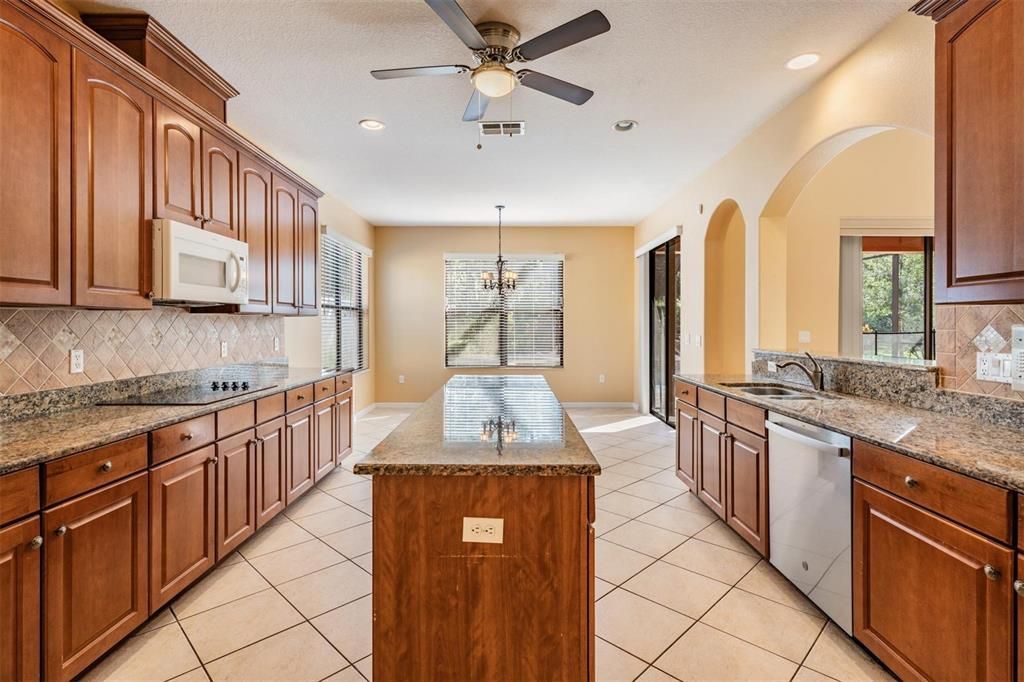 Chandelier, Interior, Kitchen, Recessed Lighting