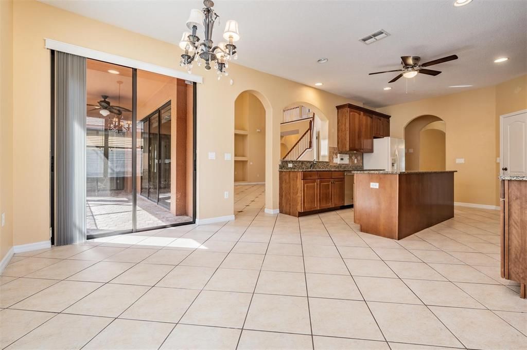 Chandelier, Interior, Kitchen, Recessed Lighting