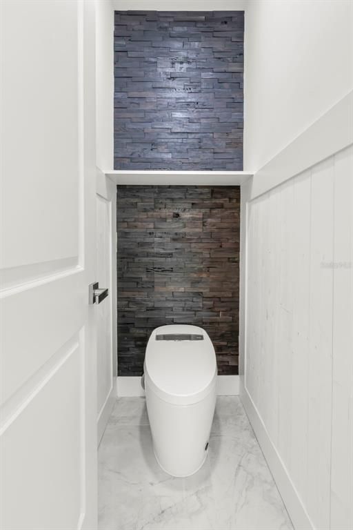 Bathroom, Free Standing Baths, Interior, Marble, Wooden Walls