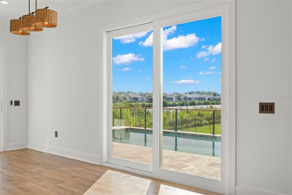 Interior, Pendant Lights, Wood Texture Flooring