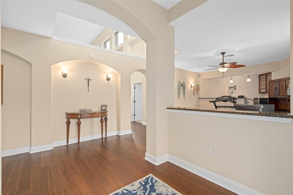 Interior, Kitchen, Wood Texture Flooring