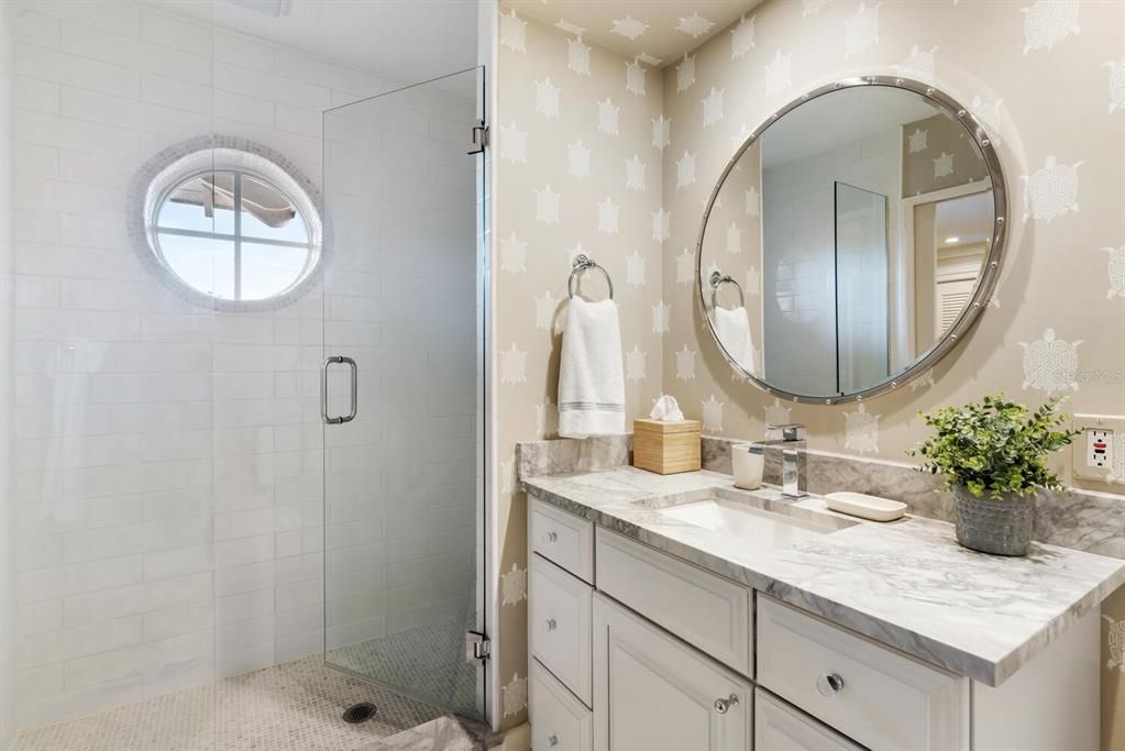 Bathroom, Glass Shower, Interior