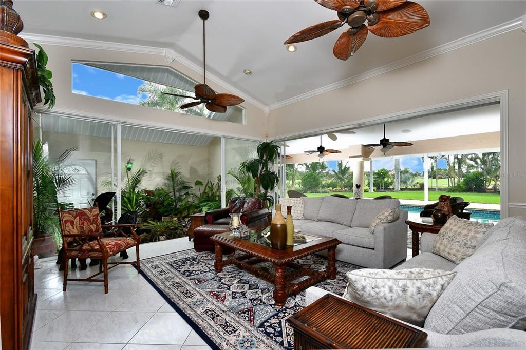 Interior, Living room, Recessed Lighting