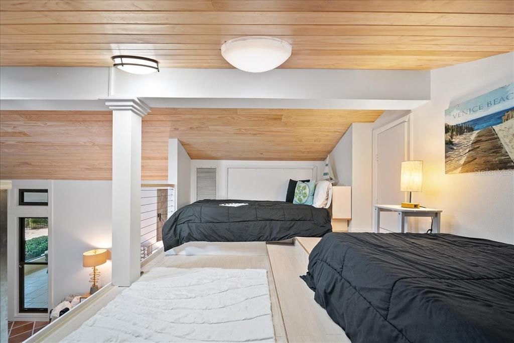 Bedroom, Interior, Wooden Ceilings