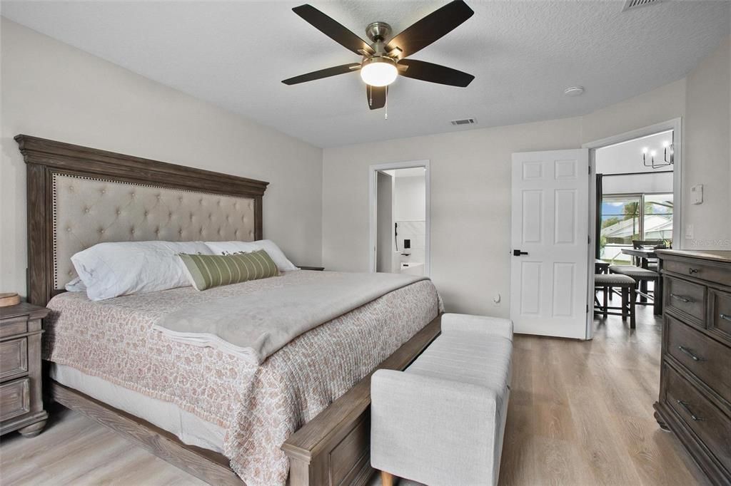 Bedroom, Interior, Wood Texture Flooring