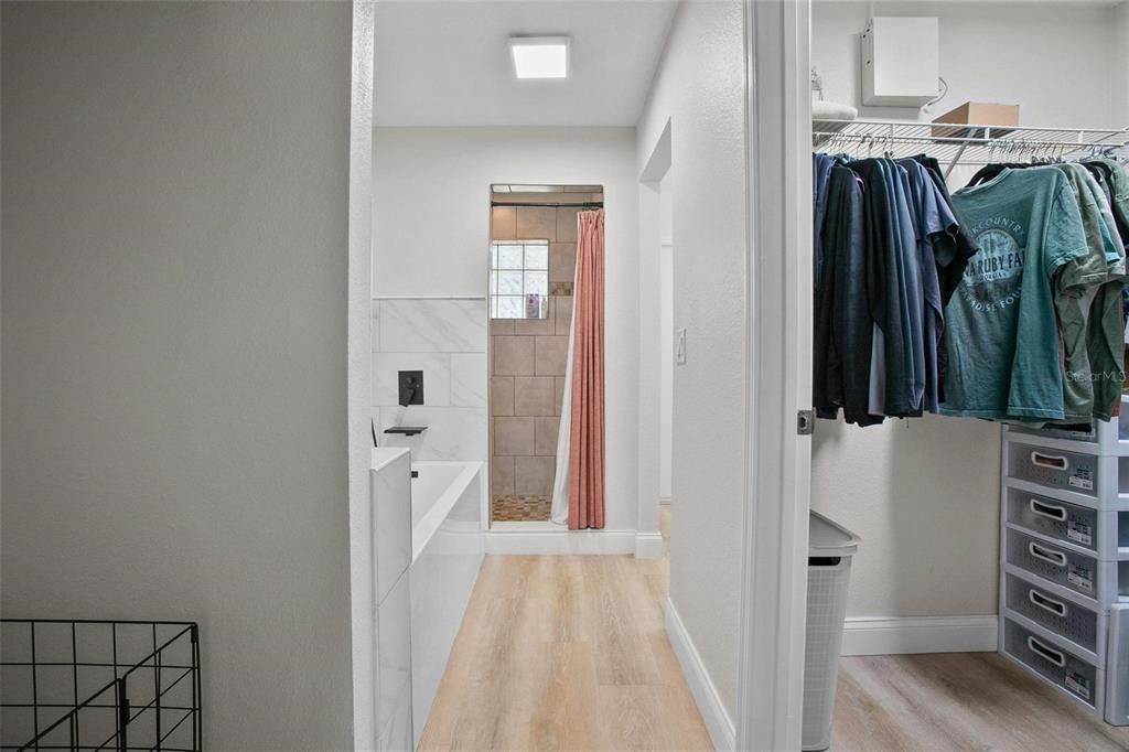 Interior, Walk-in Closets, Wood Texture Flooring