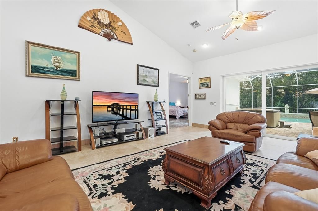 Interior, Living room, Recessed Lighting