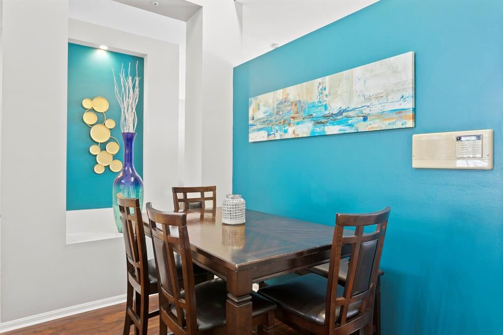 Dining room, Interior, Wood Texture Flooring