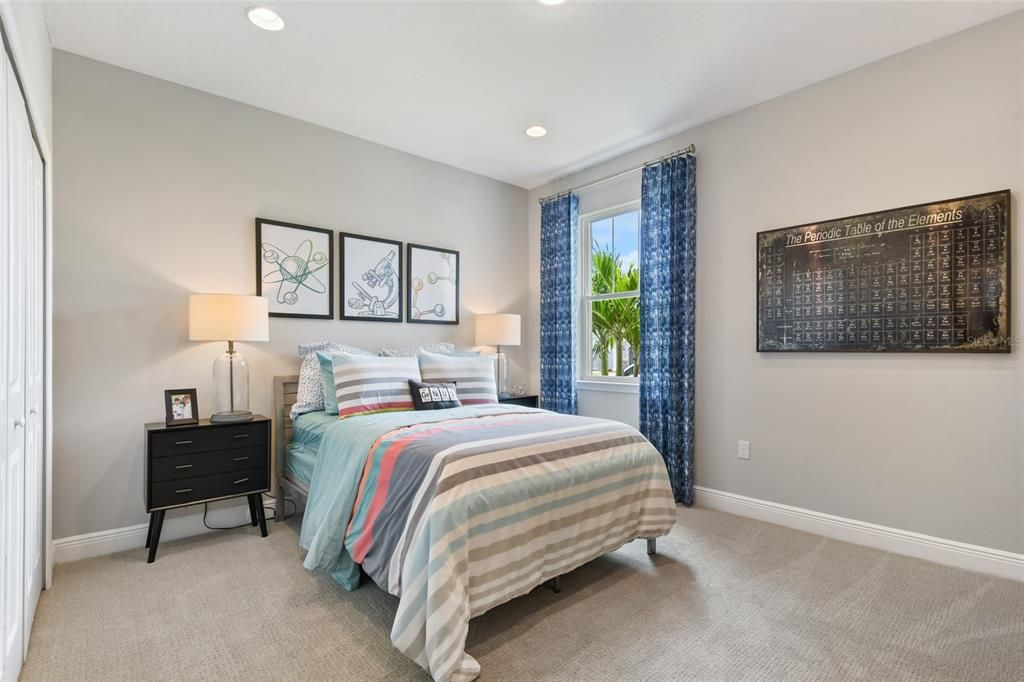 Bedroom, Interior, Recessed Lighting