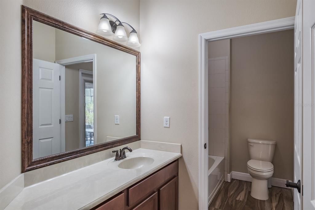 Bathroom, Interior, Wood Texture Flooring