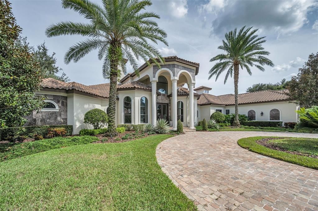 Backyard, Exterior, Facade, Mediterranean