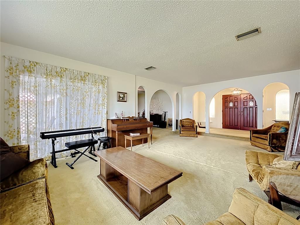 Interior, Living room, Piano