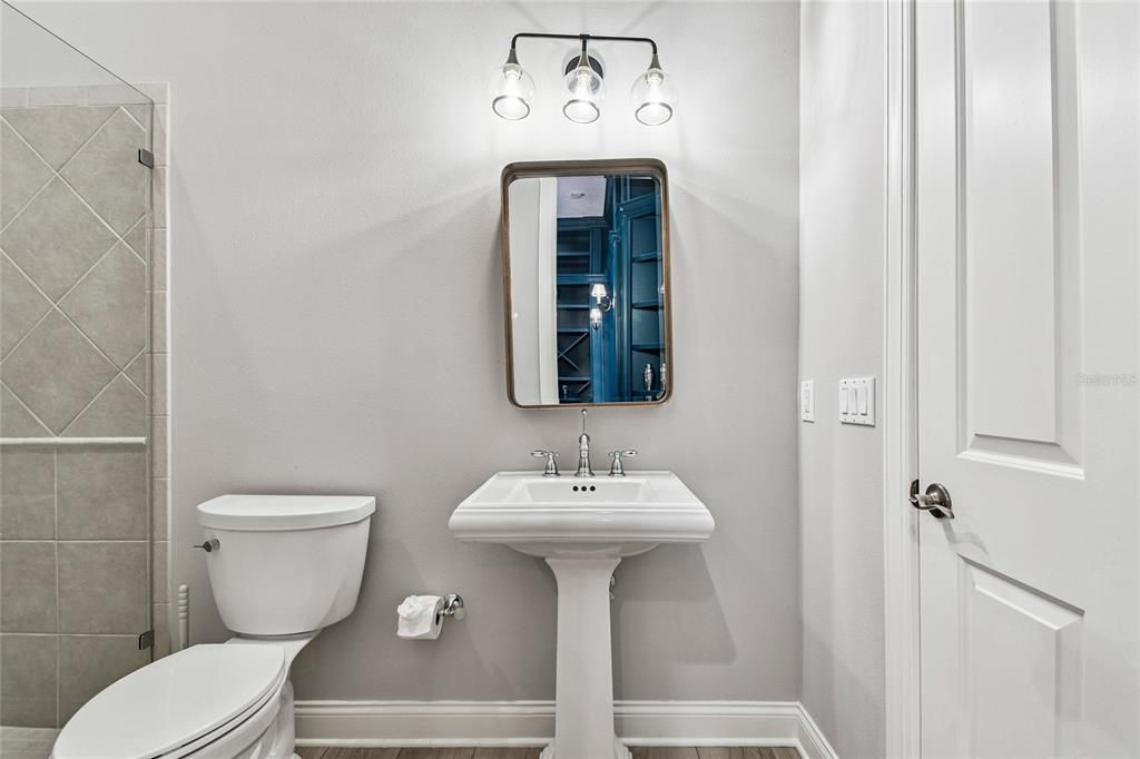 Bathroom, Interior, Wood Texture Flooring