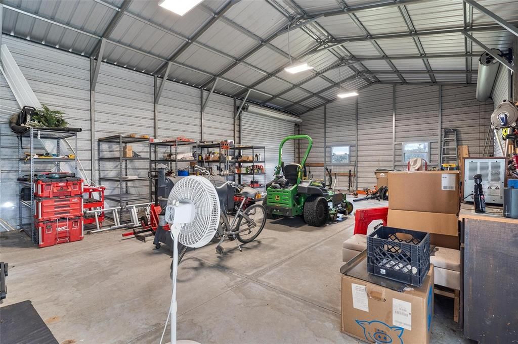 Garage, Interior, Recessed Lighting