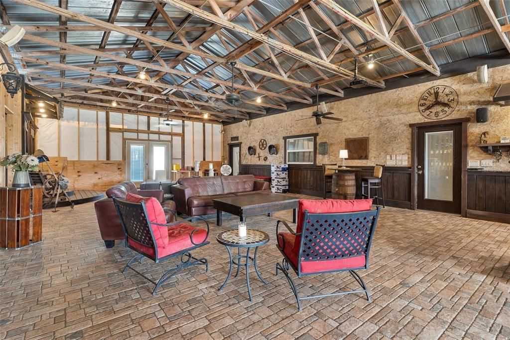 Interior, Living room, Stone Walls, Wooden Beams