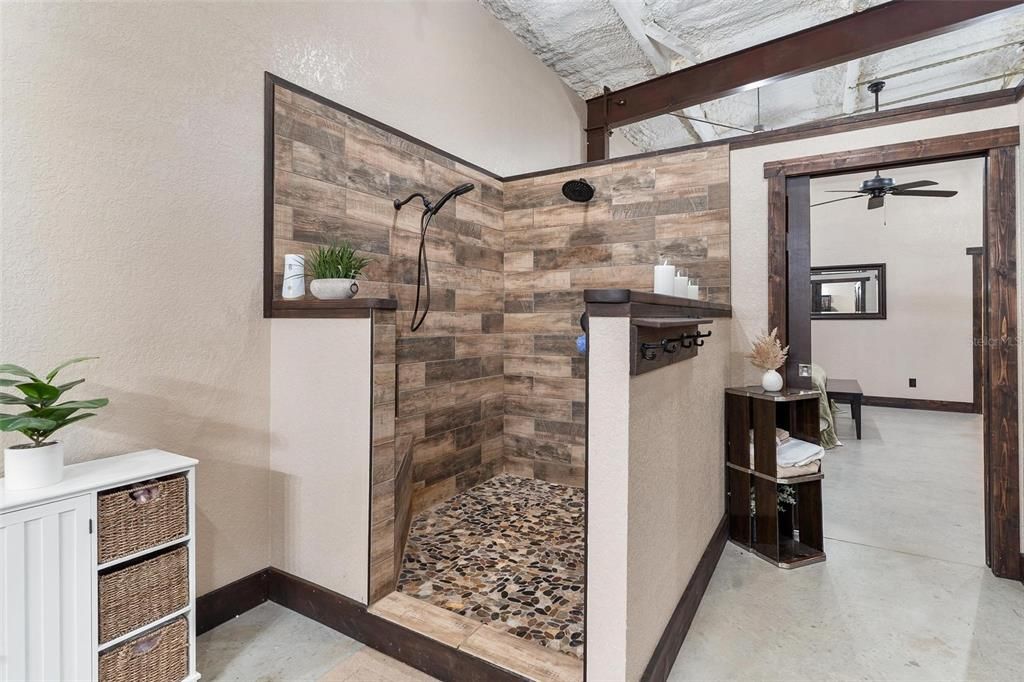 Bathroom, Interior, Wooden Walls