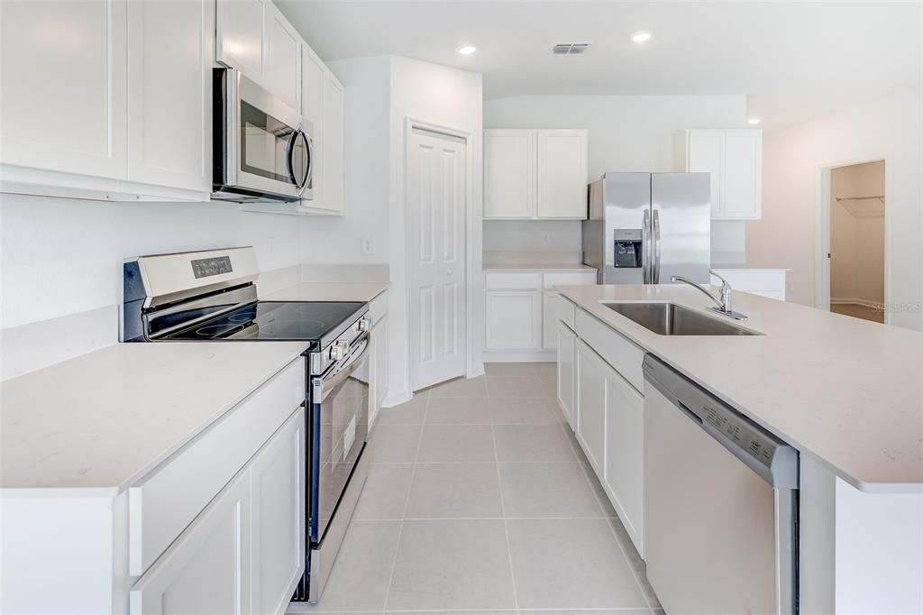 Interior, Kitchen, Recessed Lighting, Stainless Steel Appliances