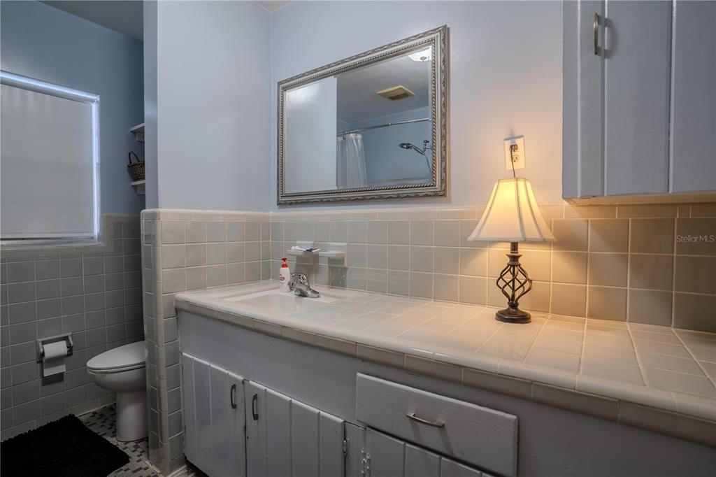 Bathroom, Interior, Tile Countertops
