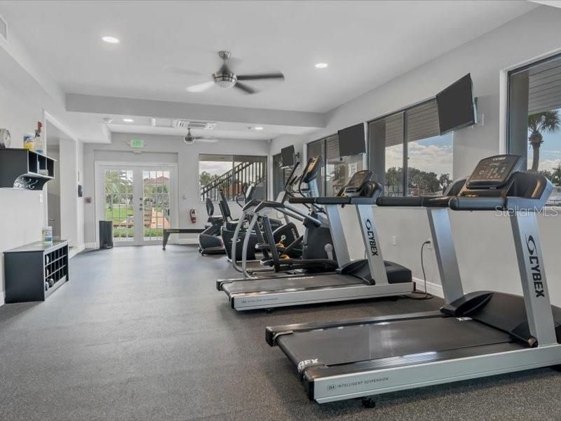 Fitness Equipment, Gym, Interior, Recessed Lighting