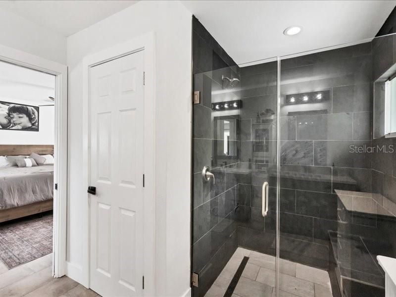 Bathroom, Bedroom, Glass Shower, Interior, Recessed Lighting