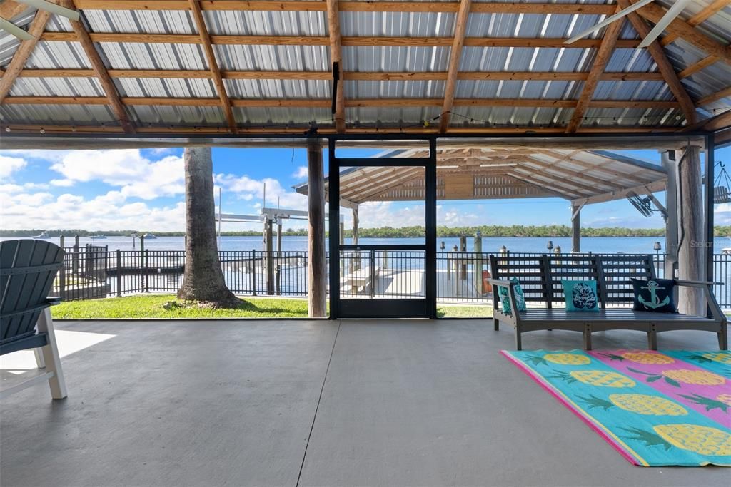 Exterior, Water, Wooden Beams