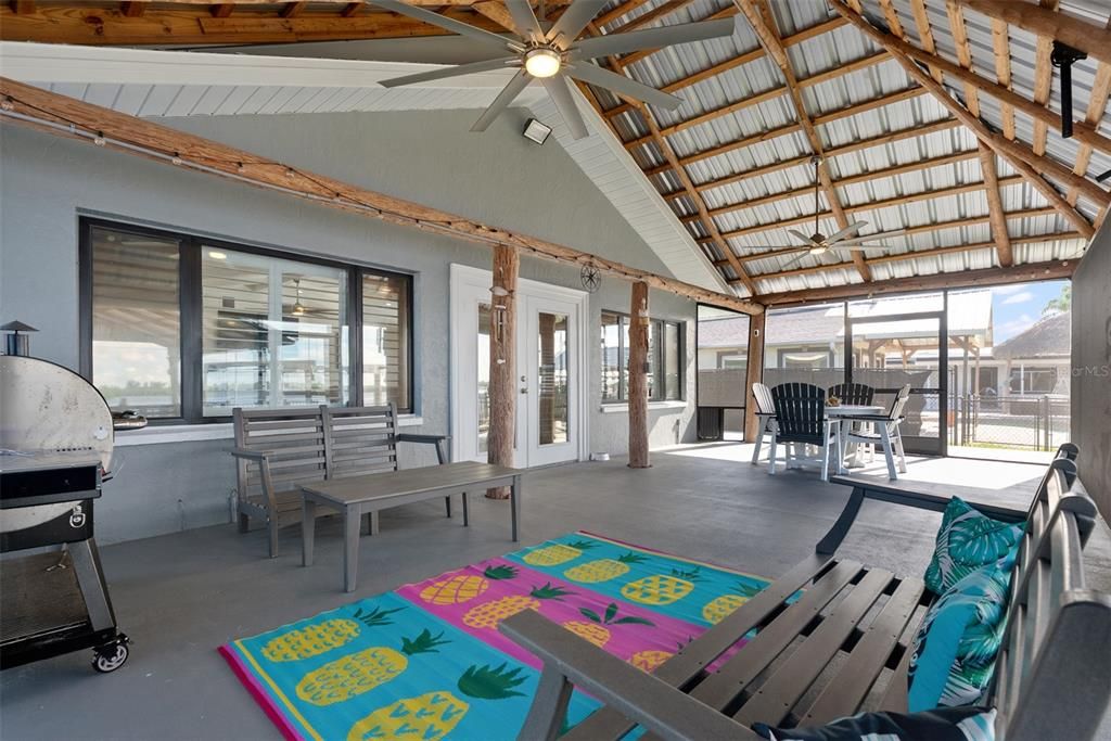 Interior, Sun Room, Wooden Beams