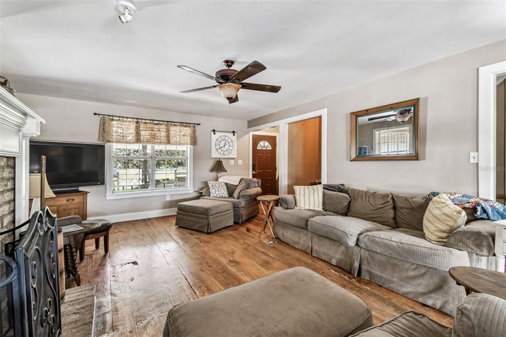 Fireplace, Interior, Living room, Wood Texture Flooring