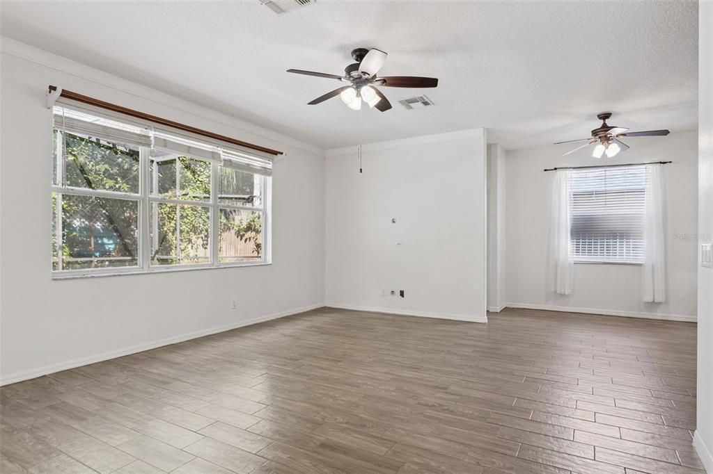Empty room, Interior, Wood Texture Flooring