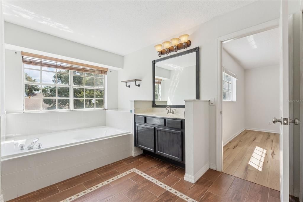 Bathroom, Interior, Wood Texture Flooring