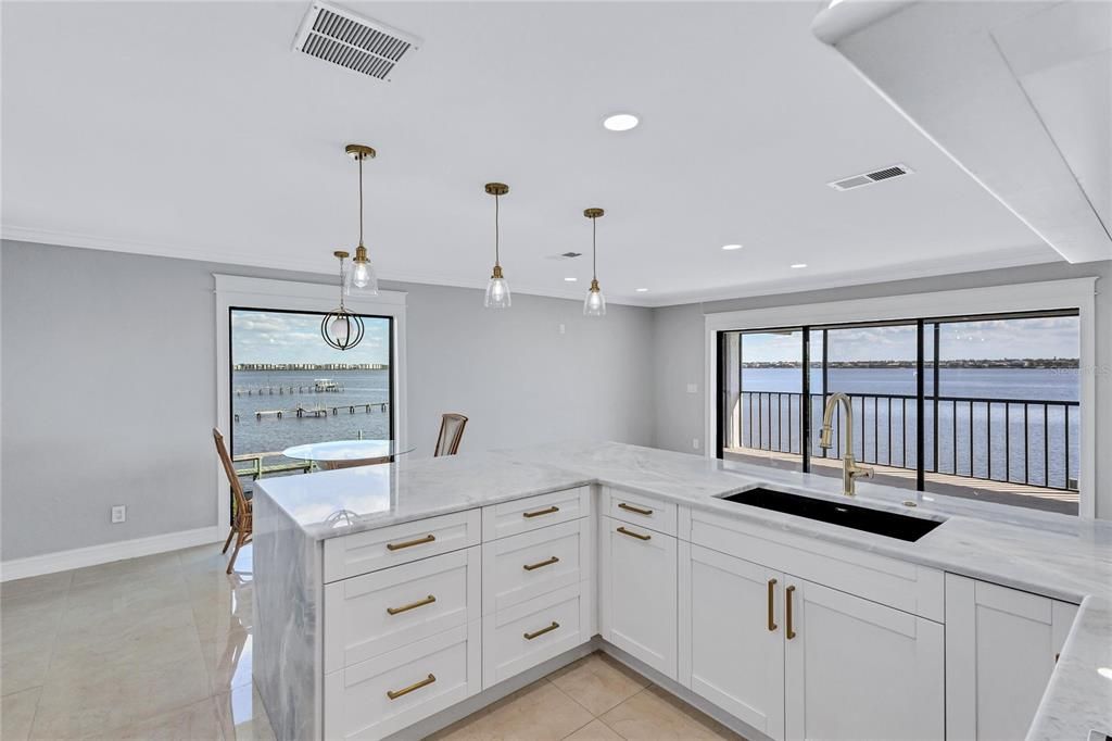 Interior, Kitchen, Pendant Lights, Recessed Lighting, Water