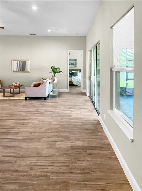 Interior, Recessed Lighting, Wood Texture Flooring