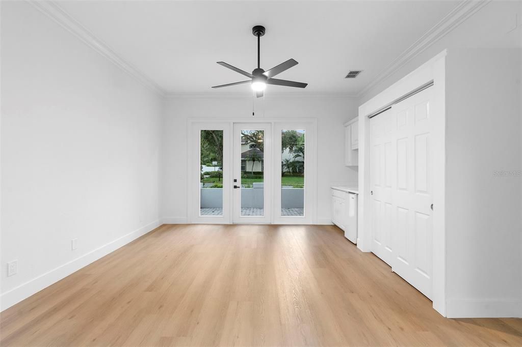 Empty room, Interior, Wood Texture Flooring