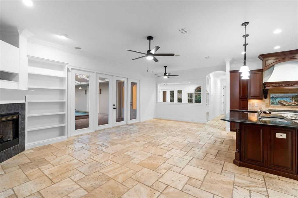 Fireplace, Interior, Pendant Lights, Recessed Lighting