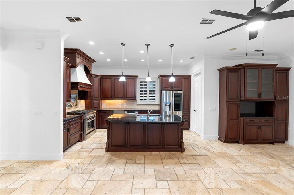 Interior, Kitchen, Pendant Lights, Recessed Lighting, Stainless Steel Appliances