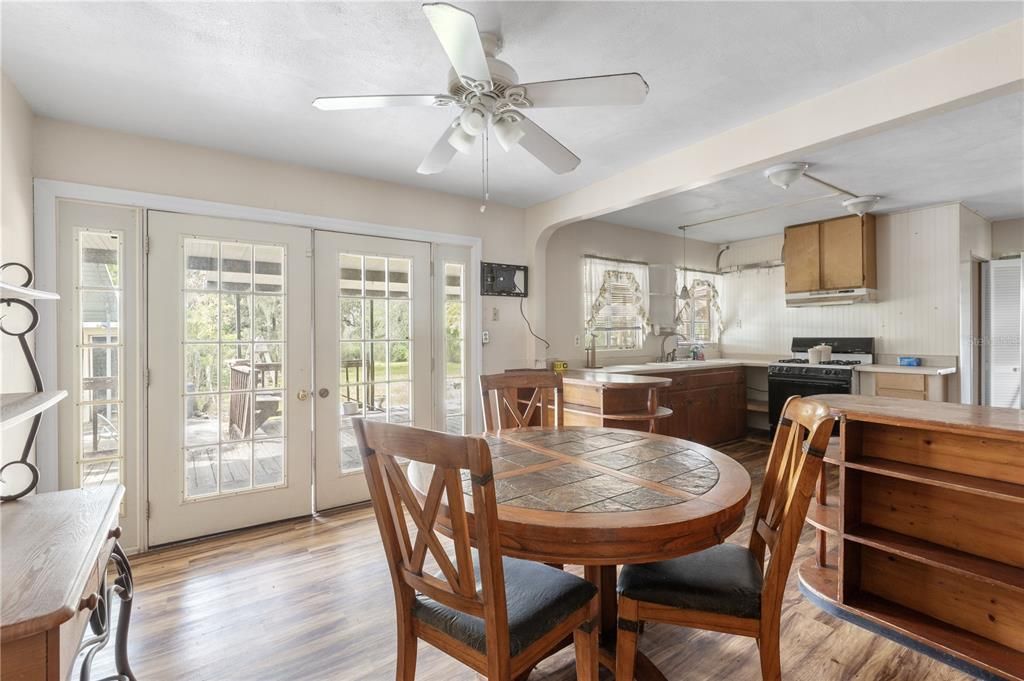 Dining room, Interior, Wood Texture Flooring